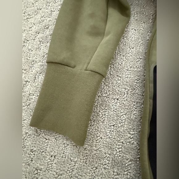Nike Women’s Sportswear Tech Fleece Essential Full Zip Hoodie in Olive Green - Picture 7 of 13